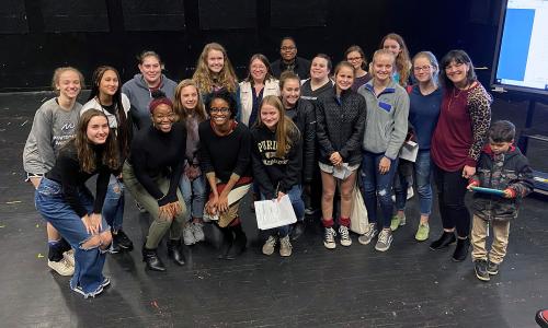 The Atlanta 500 Women Scientists and the Grady High School 500WS pods at their intergenerational reproductive justice training. 