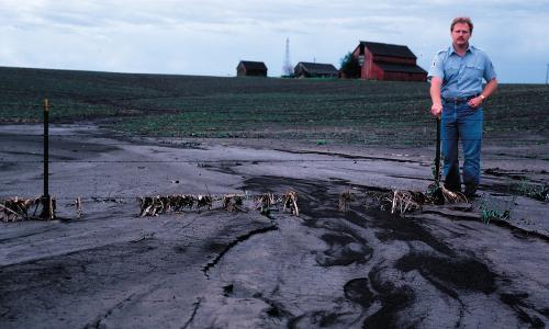 Severe erosion in Montgomery County, Iowa